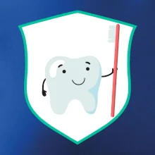 Zúbok na prsníku - zubná kefka