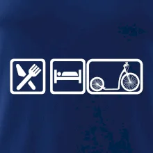 Eat sleep kolobežka veľké a malé koleso