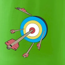 Šípy vo farebnom terči