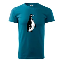 Tučniak čiernobiely z boku