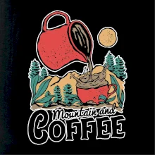 Mountain and Coffee Mountain and Coffee