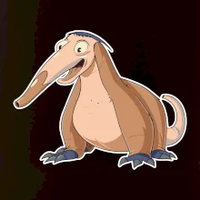 Mravčiar kreslený hnedý