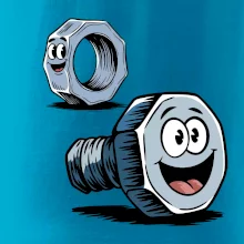 Parové tričko - Skrutka a matka Parové tričko - Skrutka a matka