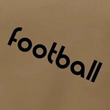 FOOTBALL nápis šikmo FOOTBALL nápis šikmo