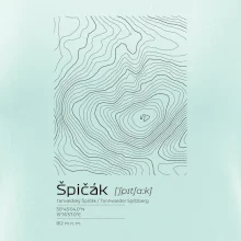 Špičák - vrstevnice v obdĺžniku