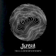 Jizera - vrstevnice v kruhu