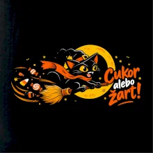 Cukor alebo žart - čierna mačka na metle