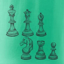 Šachové figúrky kreslené