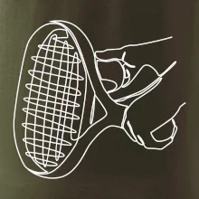 Tenisová raketa jedným ťahom