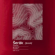 Šerák - vrstevnice v obdĺžniku
