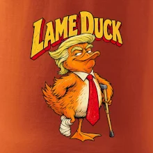 Trump jako kulhající kachna retro komiks