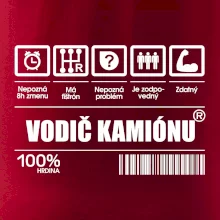 Čiarový kód - Vodič kamiónu