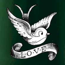 Love holubica - kreslená