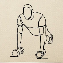 Tréner fitness jedným ťahom