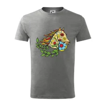 Kôň farebný s listami