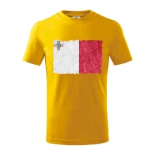 Vlajka Malta ohrýzaná