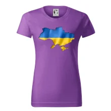 Ukrajina vlajka mapa