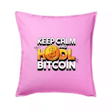 3D nápis Keep Calm and HODL Bitcoin