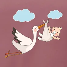 Bocian čakáme bábätko - neutrálne