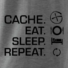 Eat sleep repeat Cache
