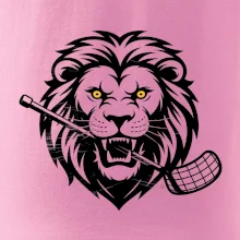 Floorball - Lev s hokejkou v tlamě