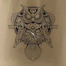 Steampunk sova čiernobiela Steampunk sova čiernobiela