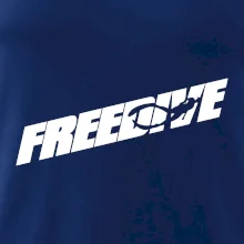 Freedive - nápis s potápačom Freedive - nápis s potápačom
