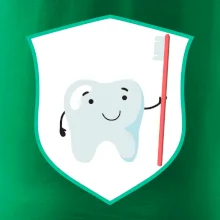 Zúbok na prsníku - zubná kefka