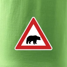 Dopravná značka - Pozor ľadový medveď