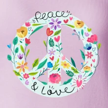 Peace and love symbol