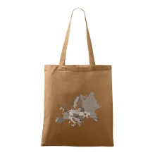 Mapa Európy - srdce v Ukrajine