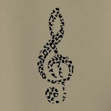 Husľový kľúč z nôt