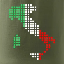 Taliansko obrys vlajka Taliansko obrys vlajka