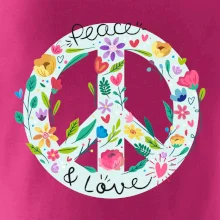 Peace and love symbol