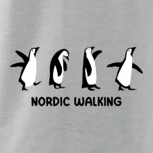 Nordic walking tučniaky - kreslený