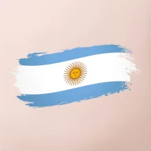 Argentína vlajka obhrýzaná