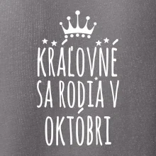 Kráľovné sa rodia v októbri