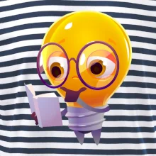 Žiarovka premýšľa nad knihou