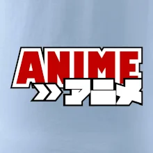 Anime nápis červený