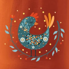 Folklór - sliepky s margarétkami Folklór - sliepky s margarétkami