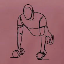 Tréner fitness jedným ťahom