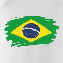 Brazília vlajka štetkou