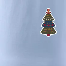 Folklór na prsníku vianočný stromček