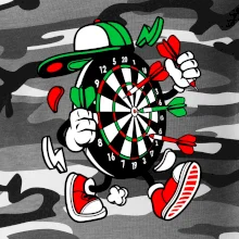 Šipkár  kreslený terč