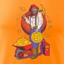 Baník ťaží Bitcoiny