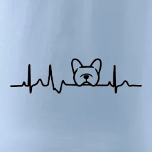 EKG Francúzsky buldoček hlava EKG Francúzsky buldoček hlava
