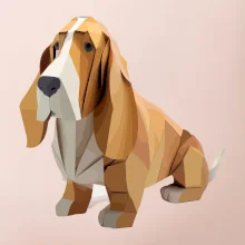 Baset zlepený z papiera