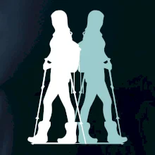 Nordic walking figúry - žena