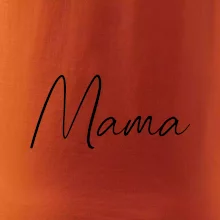 Nápis písací na prsiach - mama