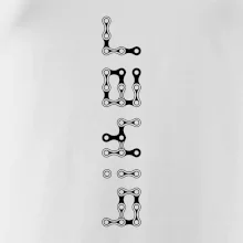 Biker nápis na výšku reťaz